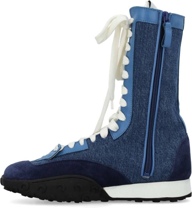 Marine Serre Sneakers Blue Dames