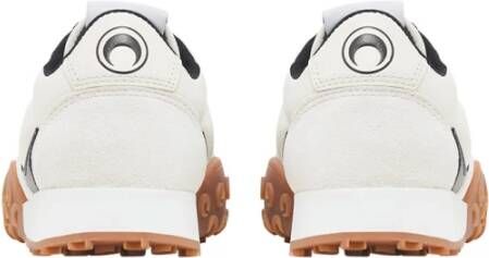 Marine Serre Witte Sneakers met Halve Maan Motief White Dames