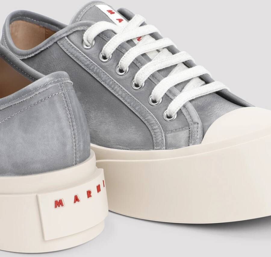 Marni Antiek Zilveren Veterschoenen Gray Heren