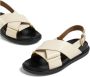 Marni Beige Kruis Sandaal Beige Dames - Thumbnail 5