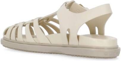 Marni Beige Leren Gladiator Sandalen Beige Dames