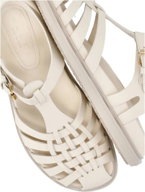 Marni Beige Leren Gladiator Sandalen Beige Dames