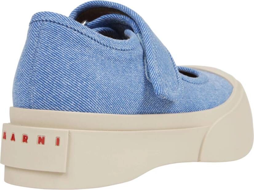 Marni Blauwe Mary Janes Sneakers Blue Dames