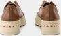 Marni Bruine Leren Sneakers met Contrasterende Details Brown Dames - Thumbnail 10