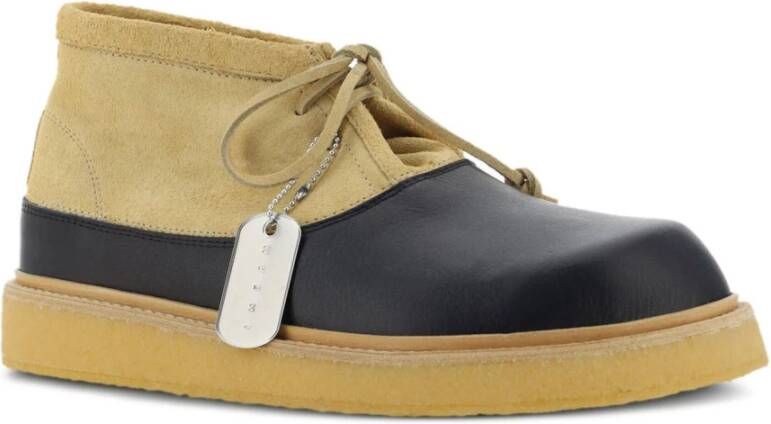 Marni Bruine Veterschoenen voor de enkel Brown Heren