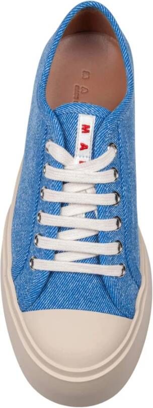 Marni Denim Blauwe Veterschoenen Blue Dames