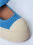 Marni Blauwe Katoenen Platform Sneakers met Band Blue Dames - Thumbnail 7