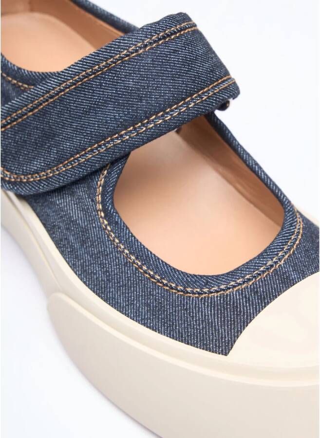 Marni Denim Mary Jane Schoenen Blue Dames