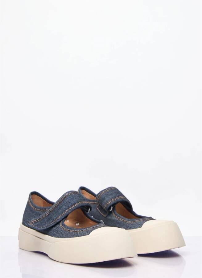 Marni Denim Mary Jane Schoenen Blue Dames