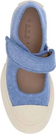 Marni Denim Strap Sneakers met Versterkte Neus Blue Dames