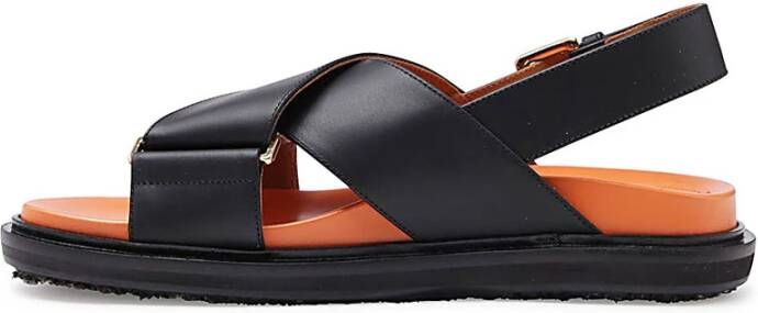 Marni Fussbett Sandal Zwart Dames