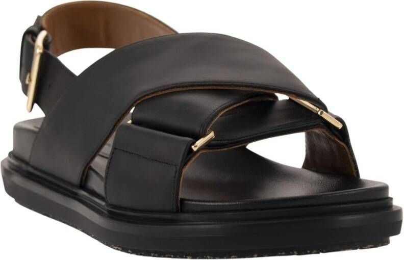 Marni Fussbett Sandalen Black Dames