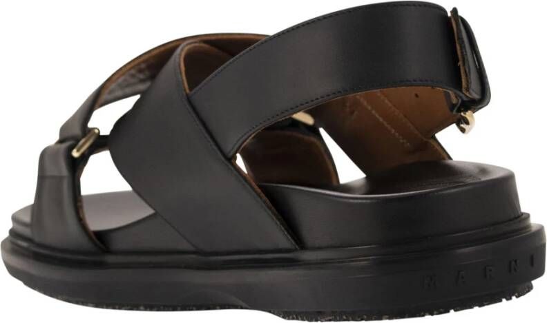 Marni Fussbett Sandalen Black Dames