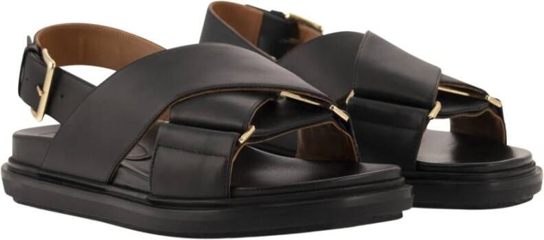 Marni Fussbett Sandalen Black Dames