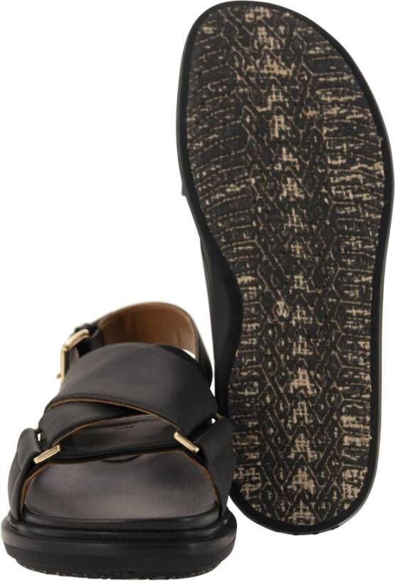 Marni Fussbett Sandalen Black Dames