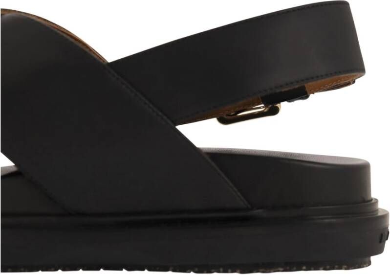 Marni Fussbett Sandalen Black Dames