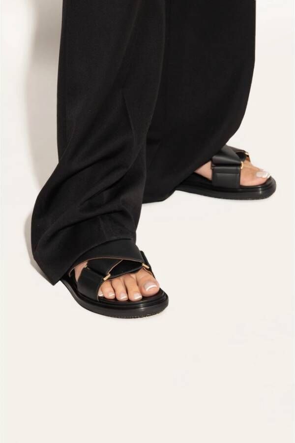 Marni Fussbett Sandalen Black Dames