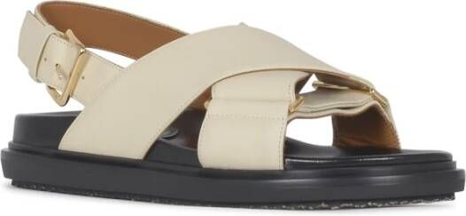 Marni Fussbett Sandalen White Dames