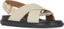 Marni Iconische leren sandalen met kruisband White Dames - Thumbnail 19