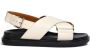 Marni Iconische leren sandalen met kruisband White Dames - Thumbnail 21