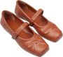 Marni Gestanste Boog Leren Mary Jane Schoenen Brown Dames - Thumbnail 3