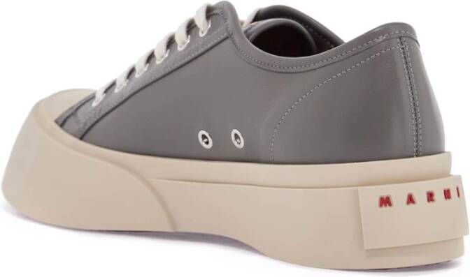 Marni Grijze Kalfsleren Herensneakers Gray Heren