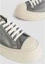 Marni Grijze Leren Veterschoenen Gray Dames - Thumbnail 4