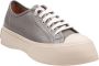 Marni Grijze Leren Veterschoenen met Platform Gray Dames - Thumbnail 2