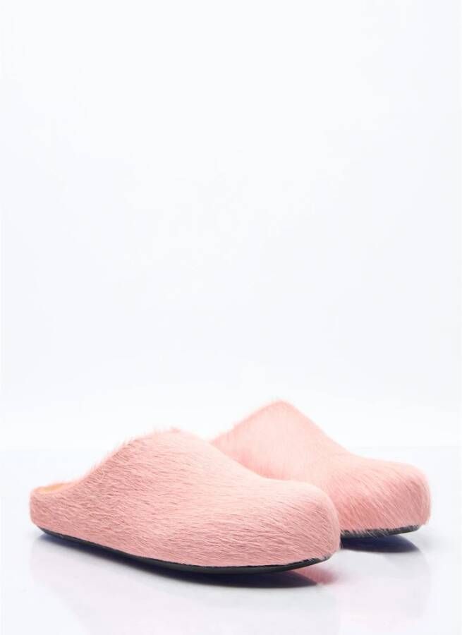 Marni Kalfshaar Sabot Muiltjes Ronde Neus Pink Dames