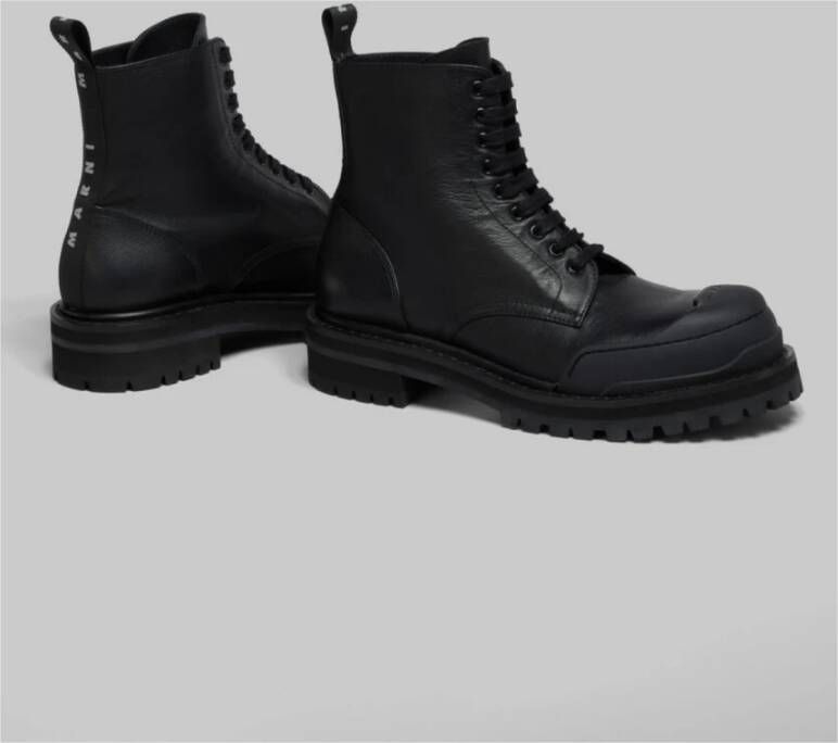 Marni Klassieke Combat Boot Black Dames