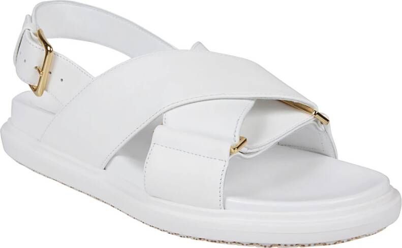 Marni Kruisband Sandalen White Dames