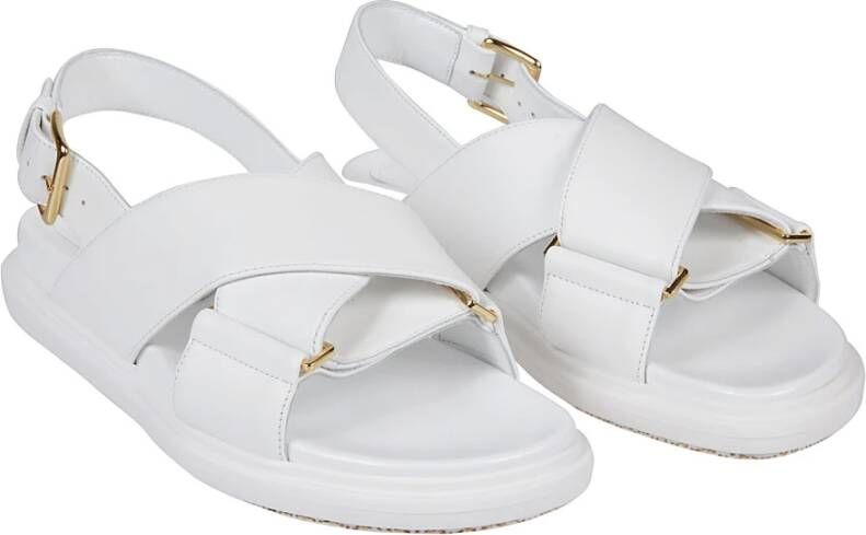 Marni Kruisband Sandalen White Dames