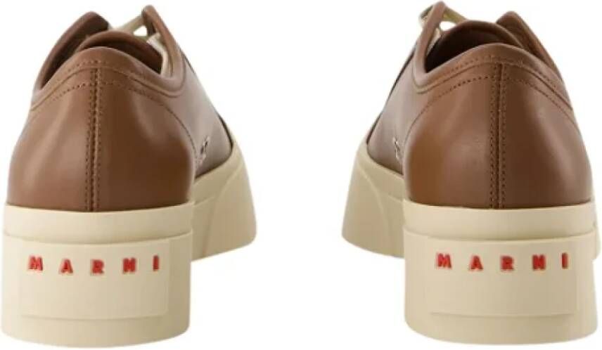 Marni Leather flats Brown Dames