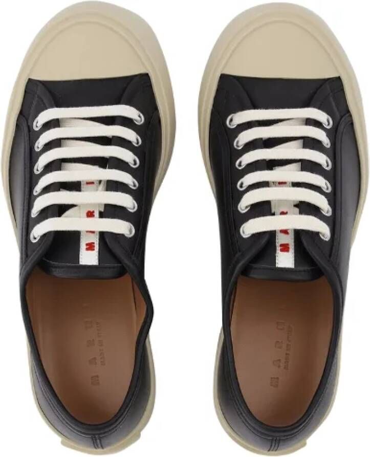 Marni Leather sneakers Black Heren