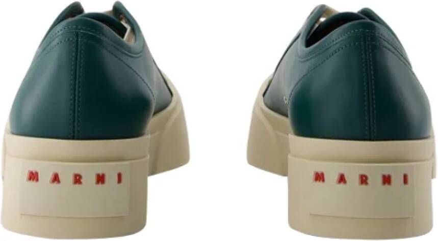 Marni Leather sneakers Green Dames