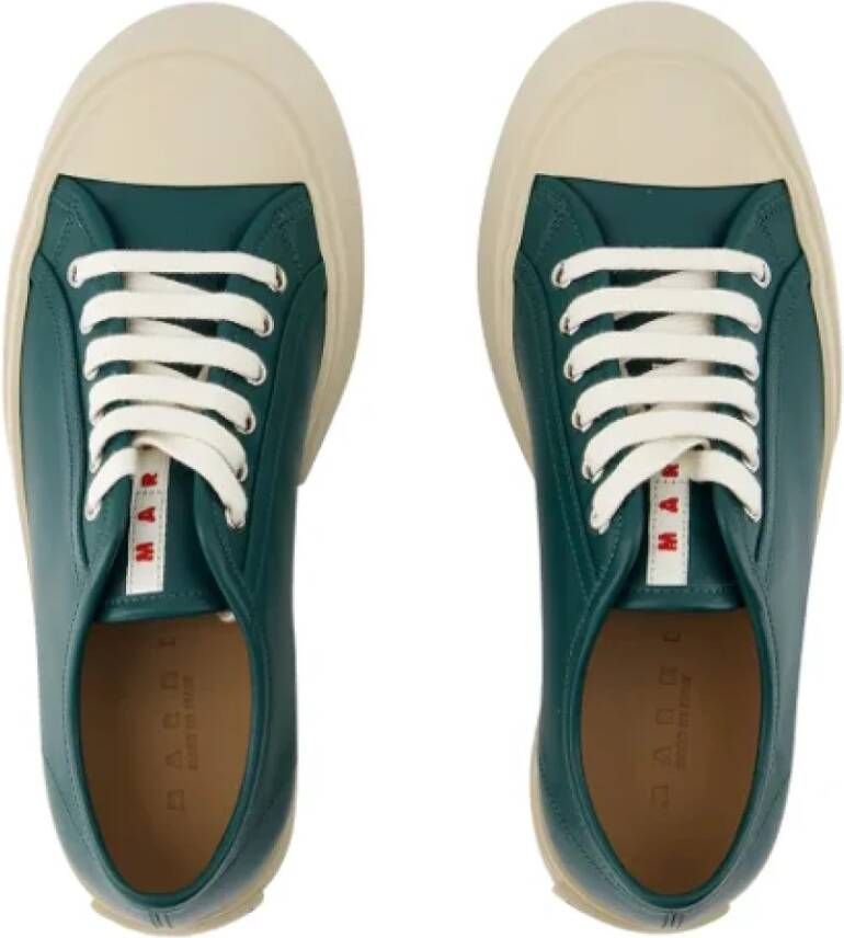 Marni Leather sneakers Green Dames