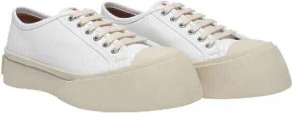 Marni Leather sneakers White Dames