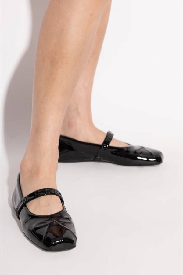 Marni Leren ballerina's Black Dames