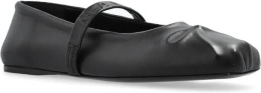 Marni Leren balletflats Black Dames