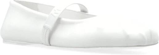 Marni Leren balletflats White Dames