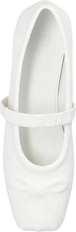 Marni Leren balletflats White Dames