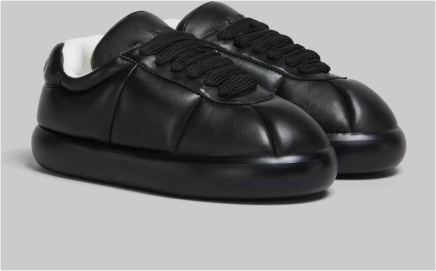 Marni Leren bigfoot 2.0 sneaker Black Heren