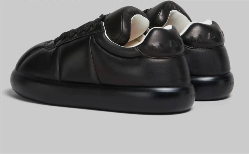 Marni Leren bigfoot 2.0 sneaker Black Heren