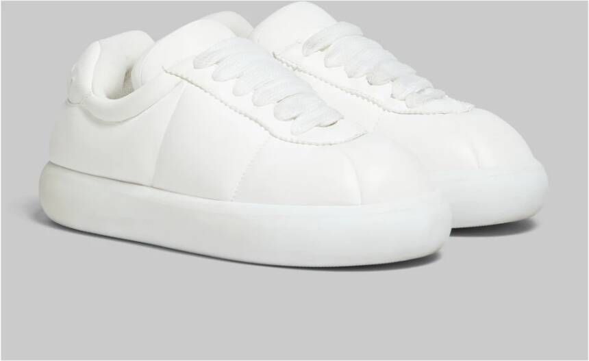 Marni Leren bigfoot 2.0 sneaker White Heren