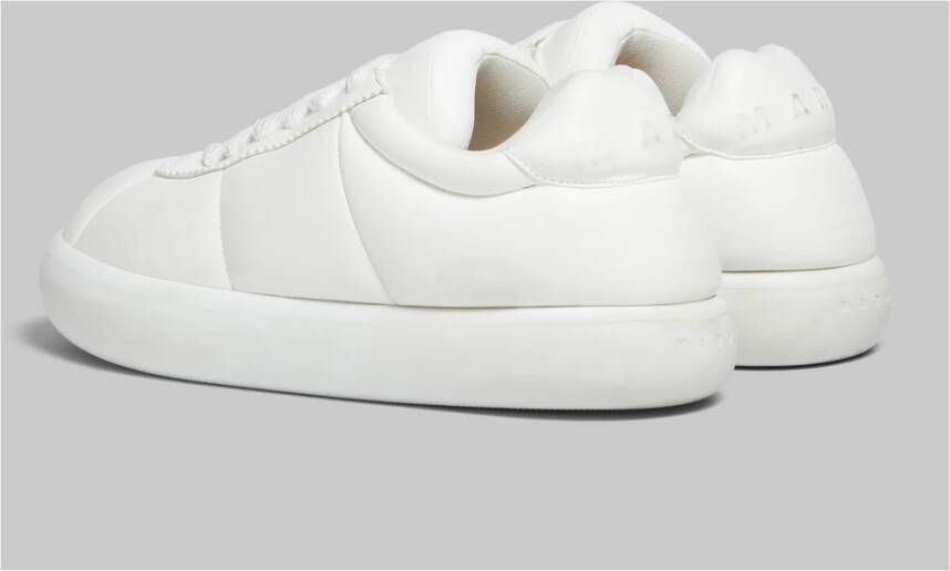 Marni Leren bigfoot 2.0 sneaker White Heren