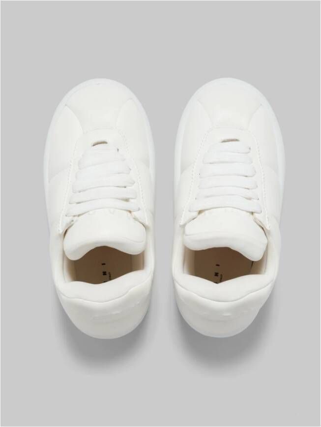 Marni Leren bigfoot 2.0 sneaker White Heren