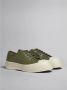 Marni Leren Chunky Sole Sneakers Green Heren - Thumbnail 2