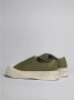 Marni Leren Chunky Sole Sneakers Green Heren - Thumbnail 3