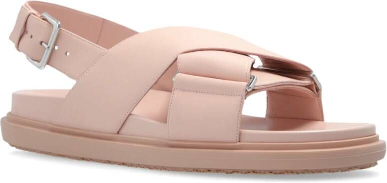 Marni Leren sandalen Pink Dames