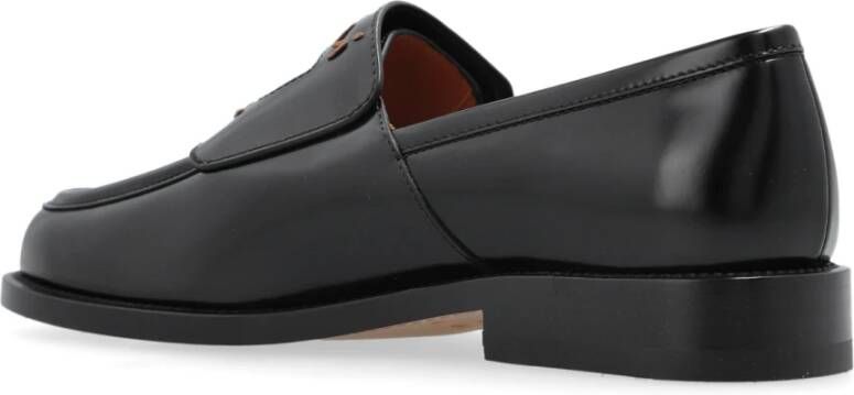 Marni Leren schoenen Black Dames